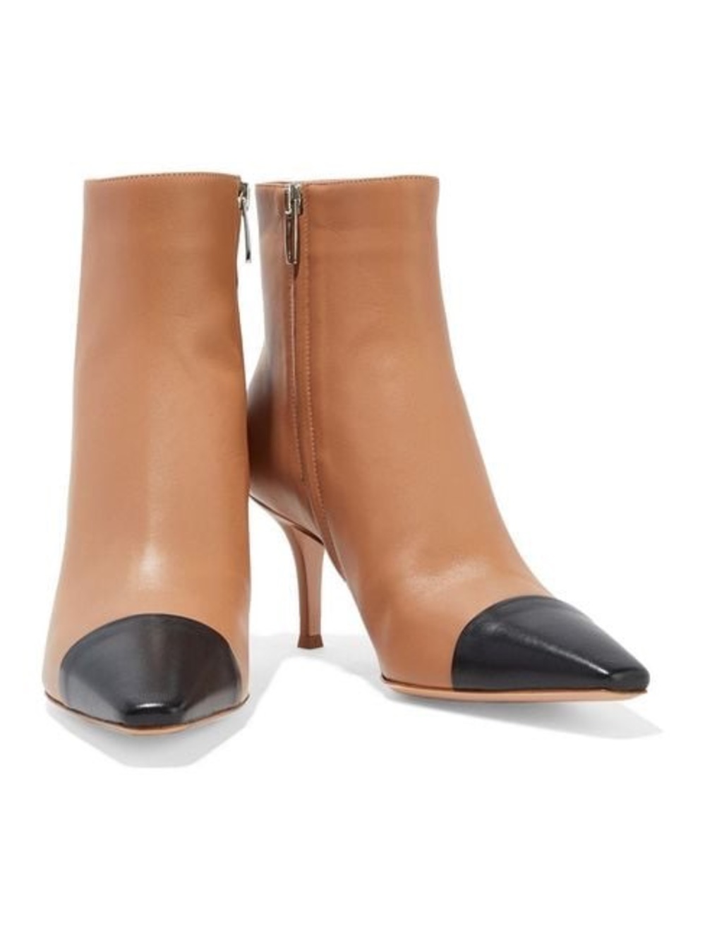 Gianvito Rossi black & tan leather ankle boots - Picture 3 of 9